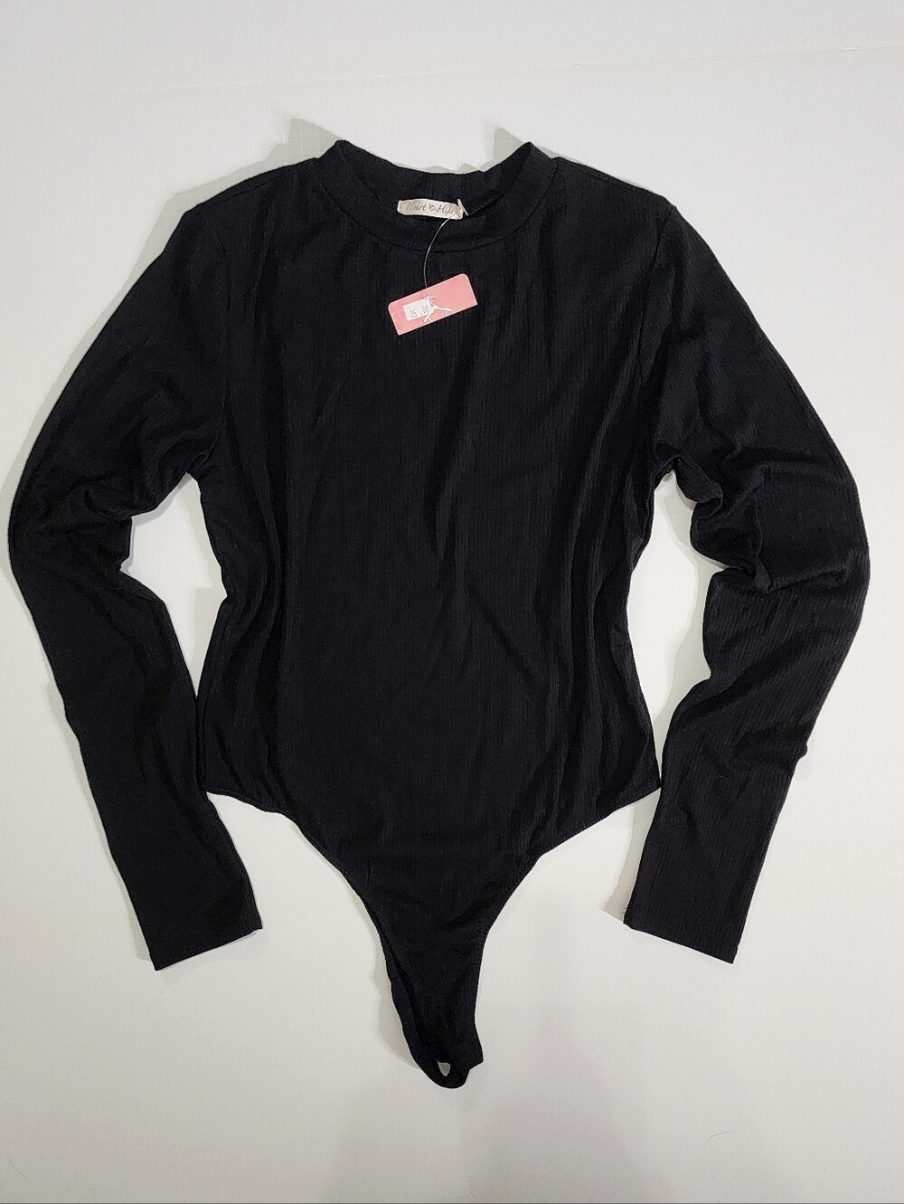 Black Long Sleeve Bodysuit Top NWT